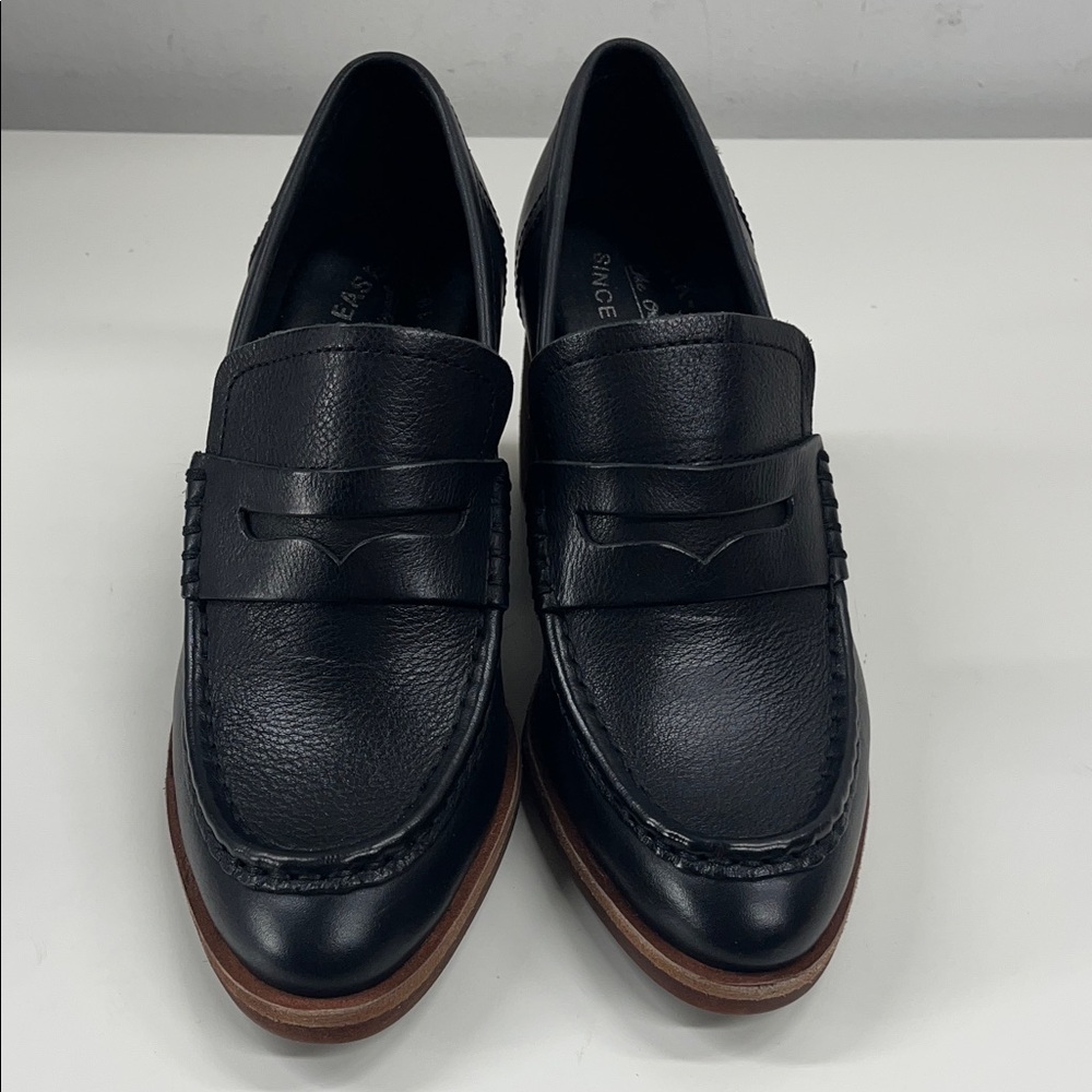 New KORK-EASE Women's Modeste Heeled Leather Loafer in Black Size 8 - Picture 3 of 9